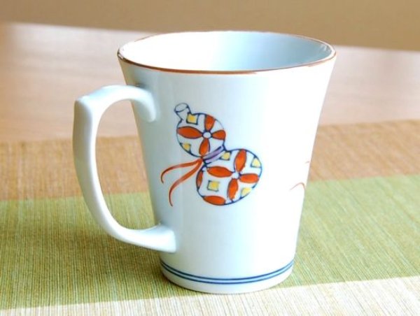 Photo2: Mug Nabeshima mubyo (Red) (2)