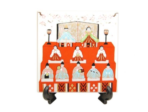 [Made in Japan] Hina matsuri Ornamental plate(a doll displayed at the Girls' Festival)