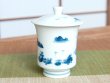 Photo4: Yunomi Tea Cup with Lid for Green Tea Nabeshima naigai sansui Landscape (Small) (4)