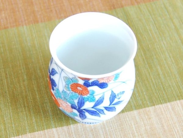 Photo4: Yunomi Tea Cup for Green Tea Nabeshima Kogiku Ryusui (4)