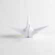 Photo2: Chopstick rest Orizuru Crane (White) (2)