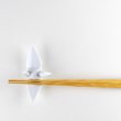 Photo4: Chopstick rest Orizuru Crane (White) (4)
