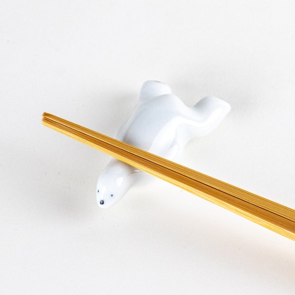 Photo4: Chopstick Rest Polar Bear Shiro-Kuma (4)