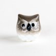Photo1: Figurine Owl Mini-Fukurou Brown (1)