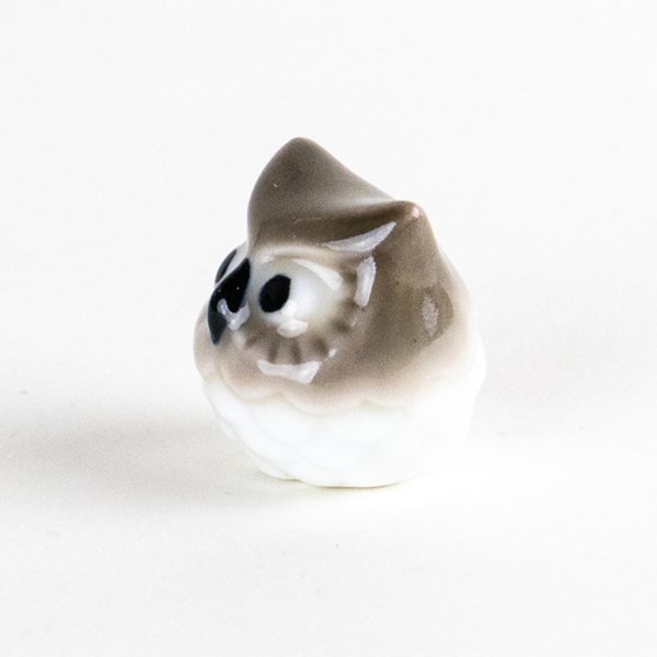 Photo2: Figurine Owl Mini-Fukurou Brown (2)
