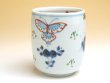 [Made in Japan] Tenkei kacho butterfly (Large) Japanese green tea cup (wooden box)