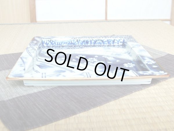 Photo2: Extra Large Plate (28.5cm) Kosome nejiri-mon (2)