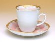 Photo3: Demitasse Cup and Saucer Kindami pink botan (3)