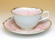 Photo2: Coffee Cup and Saucer Kindami pink botan (2)