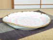 Photo2: Extra Large Plate (30cm) Kindami pink botan (2)