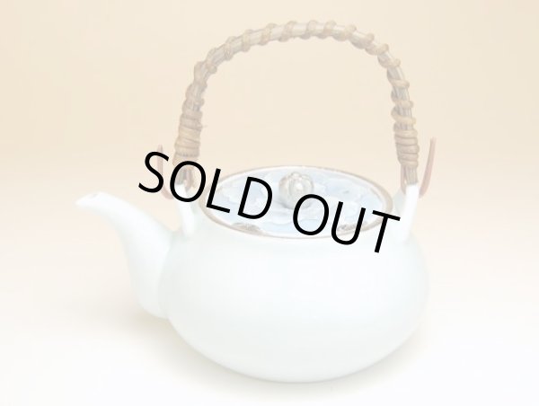 Photo2: Tea set for Green Tea 1 pc Teapot and 5 pcs Cups Plutinum botan (2)