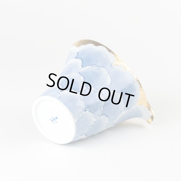 Photo5: Sake Tokkuri Pitcher Kinno botan Blue peony (5)