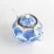 Photo2: Teapot Soto-Kin Botan Blue & Gold (2)