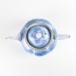 Photo4: Teapot Soto-Kin Botan Blue & Gold (4)