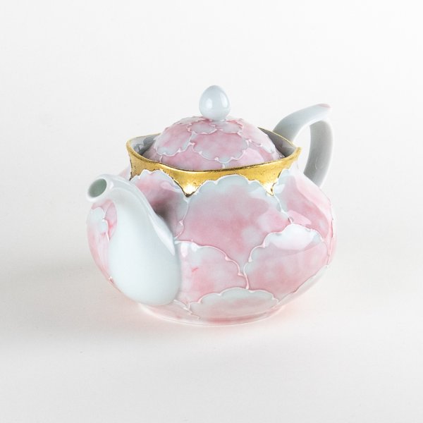 Photo6: Teapot Soto-Kin Botan Pink & Gold (6)
