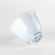 Photo4: Yunomi Tea Cup for Green Tea Gold botan Blue flower inside (4)