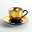 Photo2: Demitasse Cup and Saucer Fuki Gold (2)