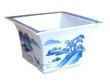 [Made in Japan] Sansui landscape kaku-kata (Large) Flowerpot