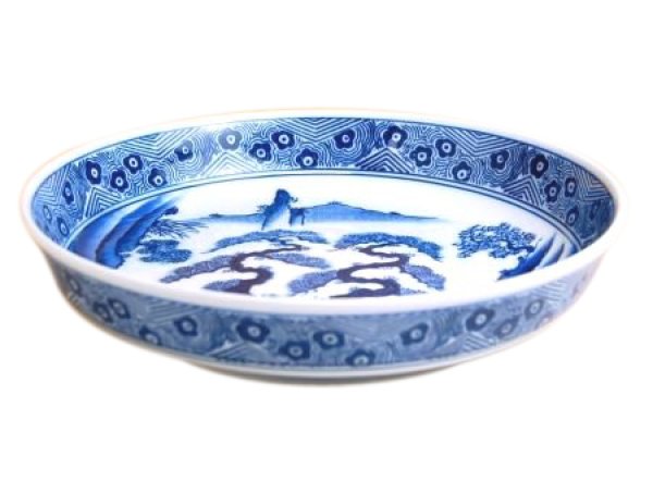 [Made in Japan] Sansui landscape DORABACHI Large bowl
