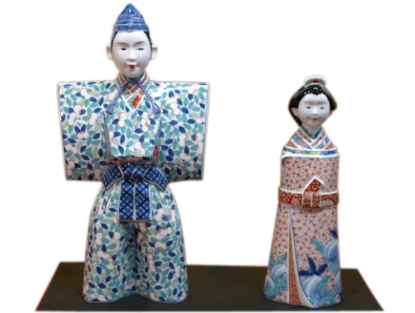 [Made in Japan] Nabeshima style Tachi Hina doll (a doll displayed at the Girls' Festival)