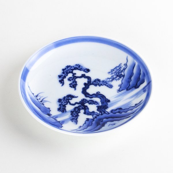 Photo2: Medium Plate Landscape Sansui (12.7 cm/5.0 in) (2)