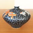 Photo2: Vase Small Tetsuyu kingyo-e Goldfish (2)