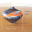 Photo8: Vase Small Tetsuyu koi-e Carp | Fujii Kinsai's work (8)