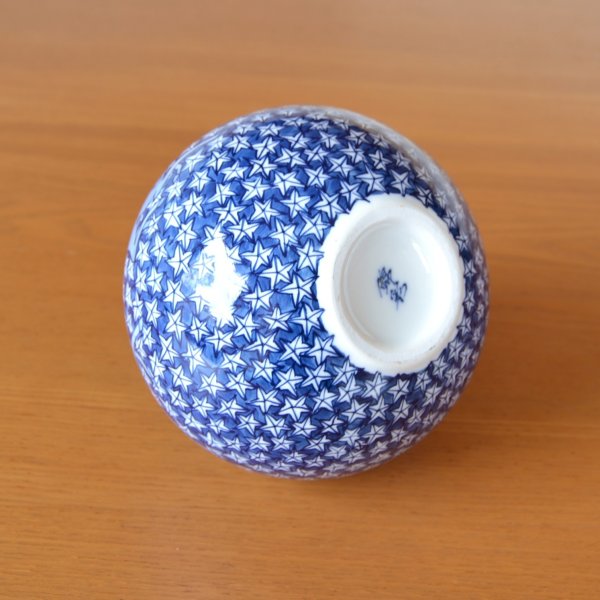 Photo5: Small Vase Sometsuke Shika Momiji Deer and Maple leaves | Fujii Kinsai's work (5)