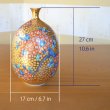 Photo7: Ogon Gold Sakura Vase by Kinsai Fujii (7)
