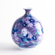 Photo2: Shisai Sakura Small Vase by Kinsai Fujii (2)