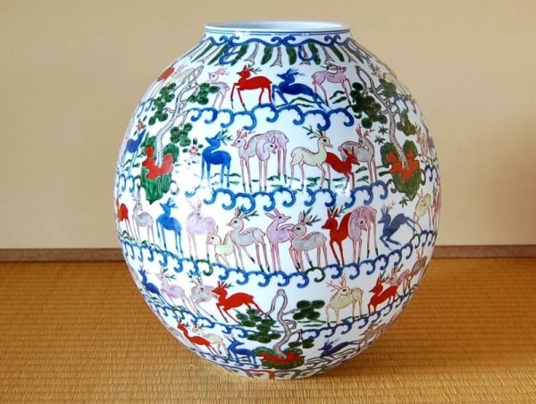 [Made in Japan] Somenishiki shika Vase