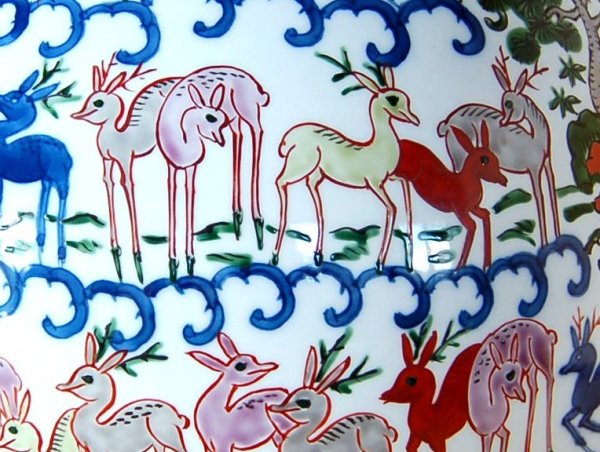 Photo2: Vase Somenishiki shika (2)