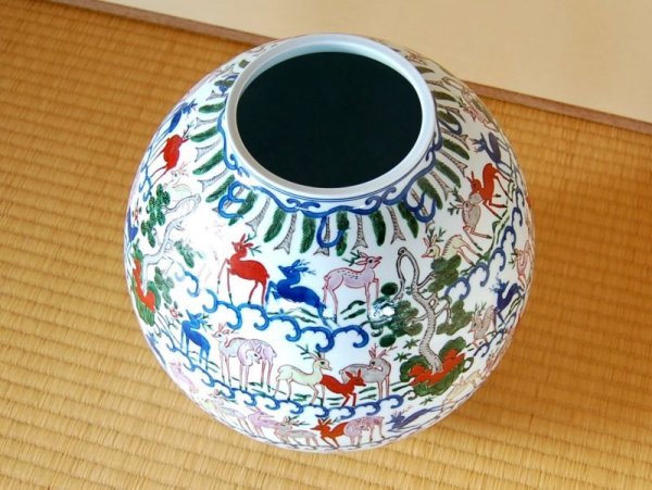 Photo3: Vase Somenishiki shika (3)
