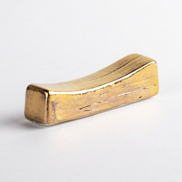 Photo1: Chopstick Rest Gold Kinmaki (1)