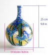 Photo6: Kinsai Take-Suzume Slender-Neck Vase by Kinryu Kiln (6)
