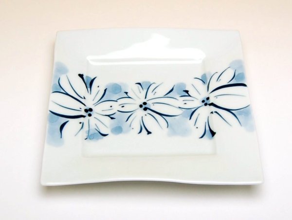 Photo2: Medium Plate (15.5cm) Hana-mon obi (2)