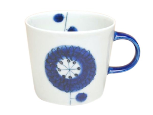 [Made in Japan] Dairin hana (Blue) mug