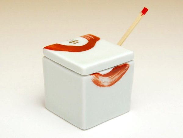 Photo2: Condiment Container with Bamboo Spoon Omoibana (2)