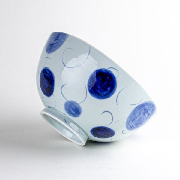 Photo3: Donburi Bowl for Noodles Ai Mizutama (16cm/6.3in) (3)