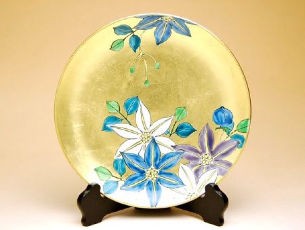 [Made in Japan] Kinrante Tessen (Small) Ornamental plate（19cm）