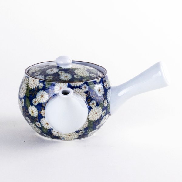 Photo3: Teapot Kyusu Kikunokomichi Chrysanthemum Small (3)