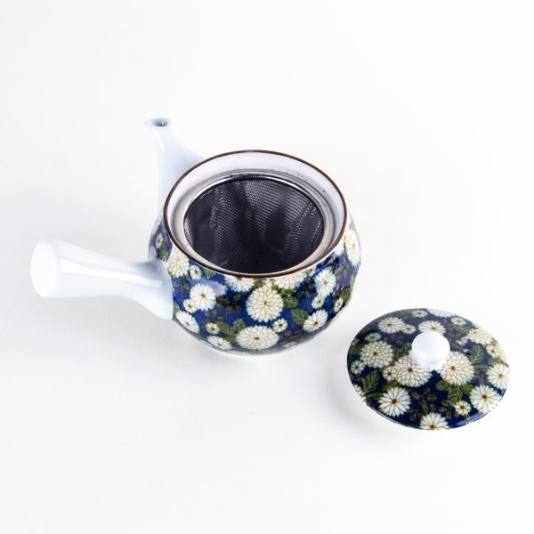 Photo6: Teapot Kyusu Kikunokomichi Chrysanthemum Small (6)