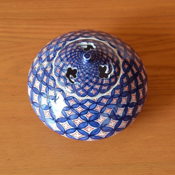 Photo2: Incense burner Shippou | Fukuji Kitamura Traditional Craftsperson work (2)