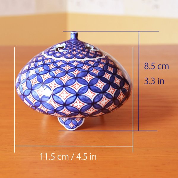 Photo4: Incense burner Shippou | Fukuji Kitamura Traditional Craftsperson work (4)