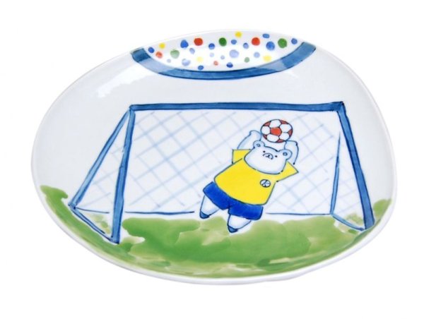 [Made in Japan] <Child tableware>Soccer Plate