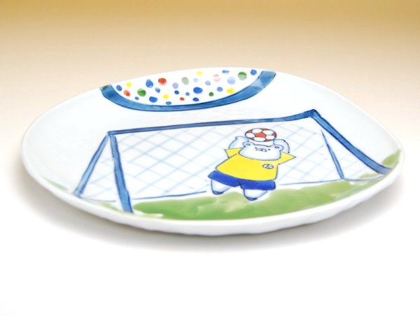 Photo2: Tableware for Children Plate Soccer (2)