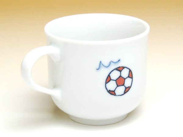 Photo2: Tableware for Children Mug Soccer (2)