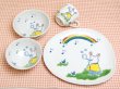 [Made in Japan] <Child tableware>Soap bubble half set (4 pieces)