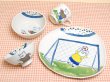 [Made in Japan] <Child tableware>Soccer half set (4 pieces)