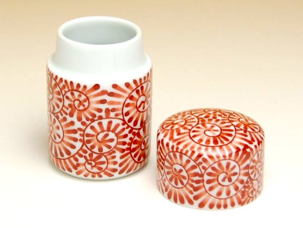 Photo2: Toothpick case Tako-karakusa (Red) (2)